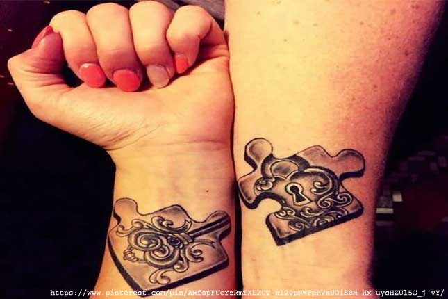 Matching Puzzle Piece Tattoos for Couples - wide 8