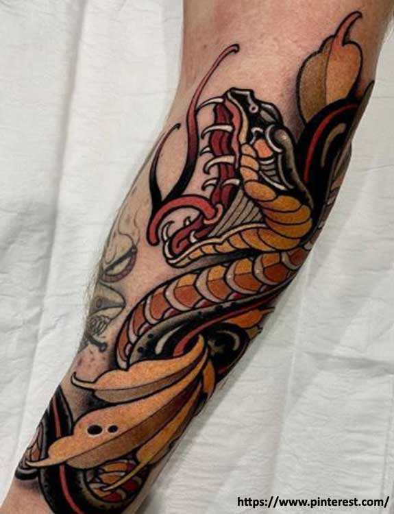 Japanese Snake Tattoo