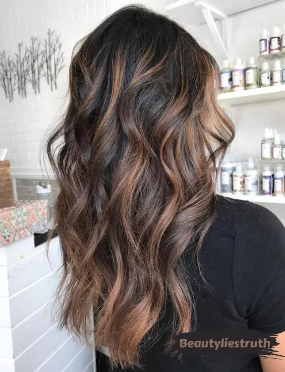 Black Balayage With Blonde Babylights