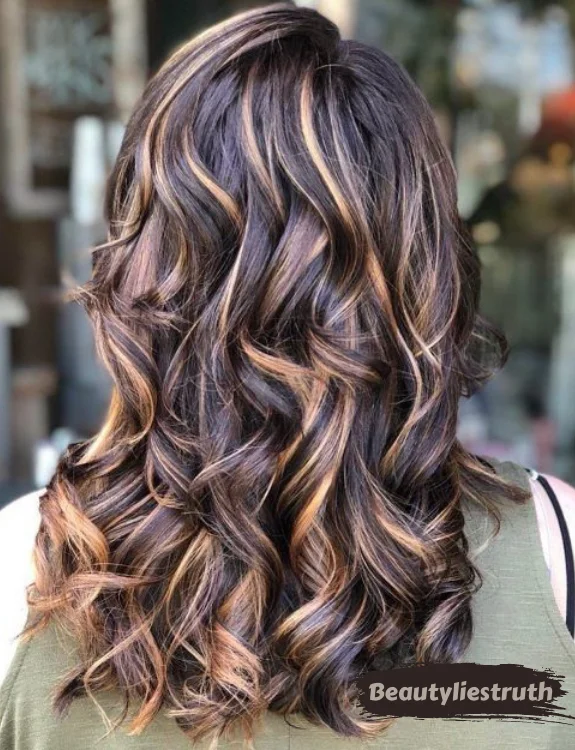 Dark Brown Hair With Caramel Highlights