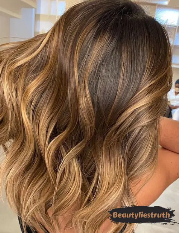 Dark Hair With Caramel Balayage