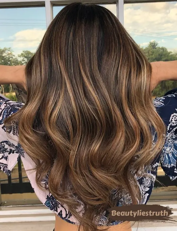 Light Chocolate Balayage With Caramel Babylights