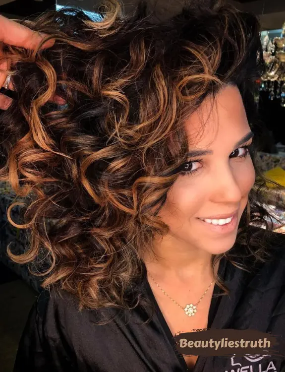 Long Bob With Curls And Highlights