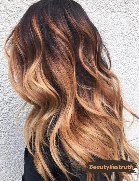 Long Caramel Waves