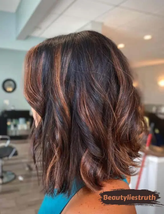 Mid-length Dark Hair With Highlights
