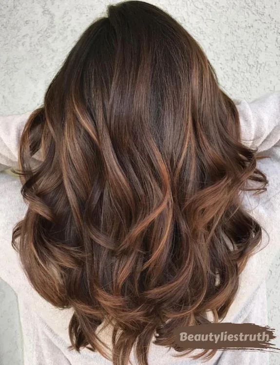 Mocha Brown Hair With Caramel Highlights