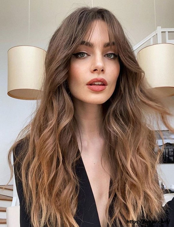 Hairstyle With Bangs For Long Hair