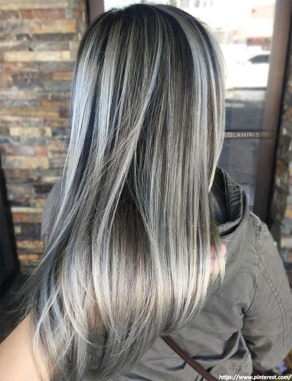 43 Highlights for Gray Hair That Look Cool and Crazy in 2023