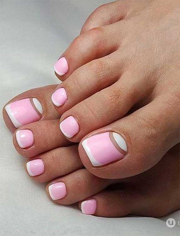 Baby Pink Toe Nails