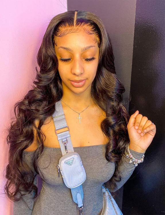 Barrel Curled Weave Hairstyle