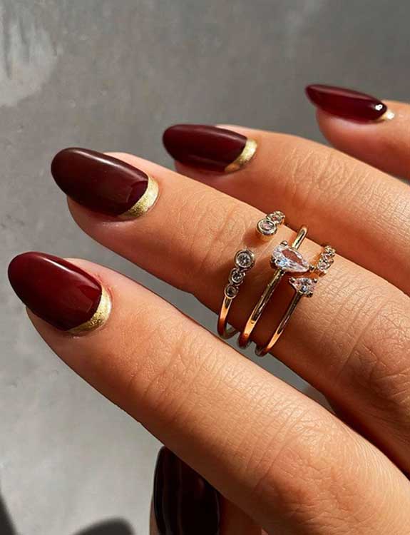 Delectable Rose Gold Coffin Nails