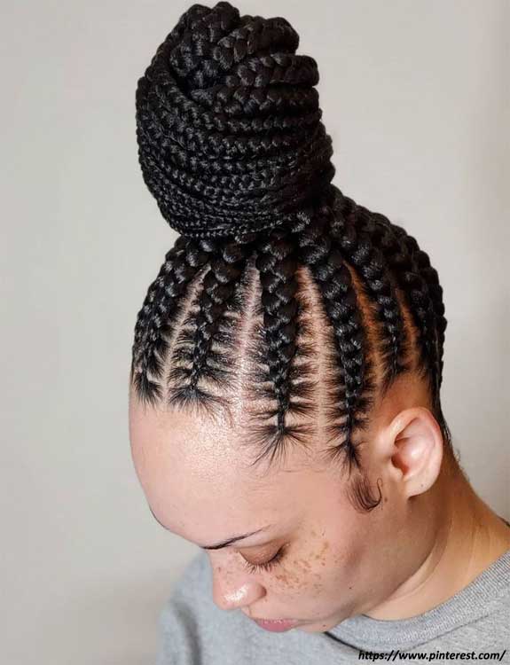 25 Wonderful Cornrow Ponytails to Try This Summer 2023