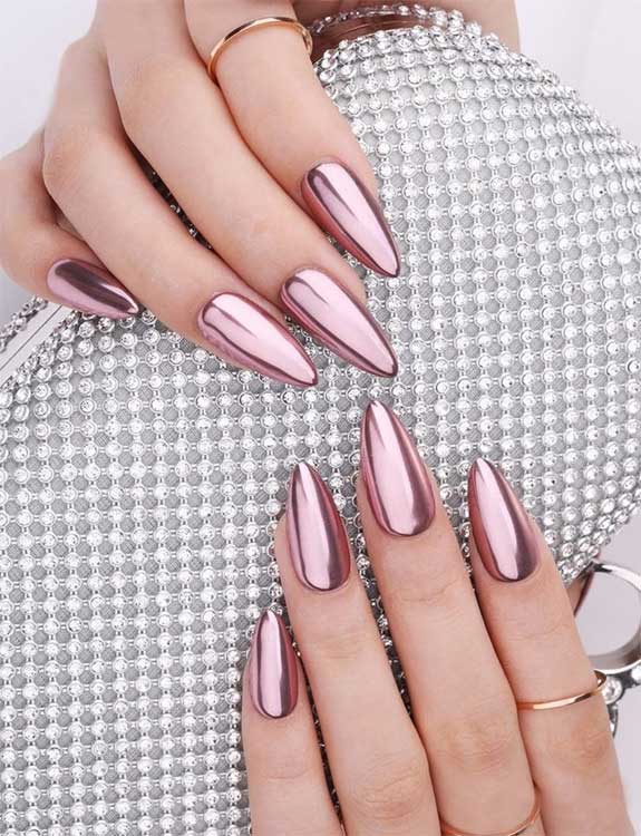 Rose-Chrome-Nails