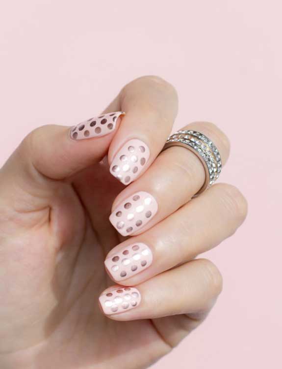 Rose Gold Polka Dots