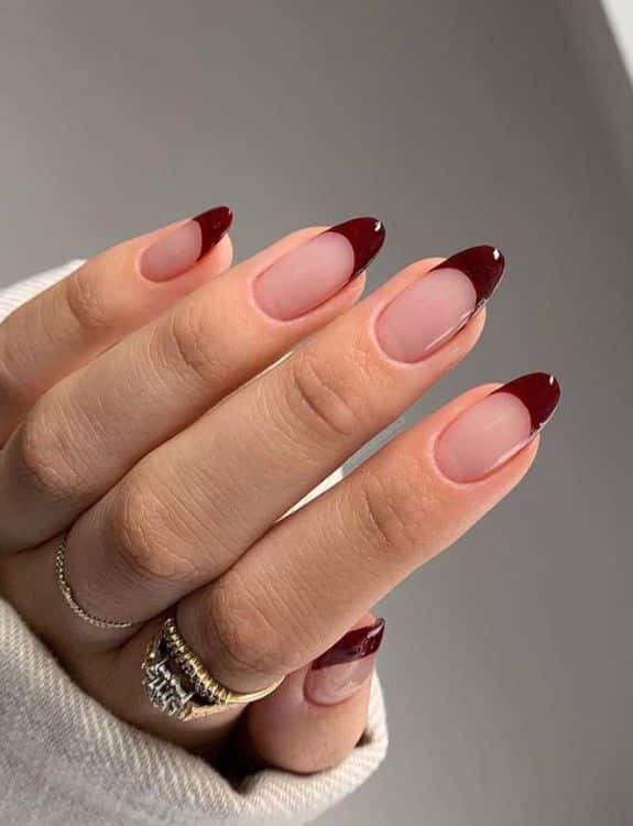 prom nails nails that go with burgundy dress