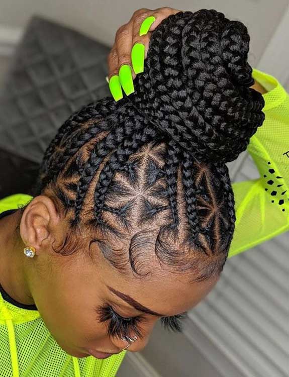 Stitch-Braids-With-Heavy-Topknot