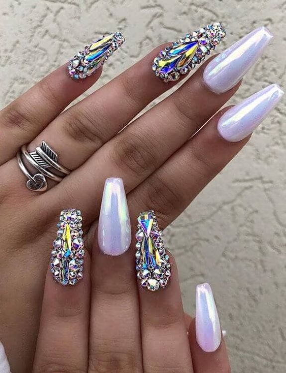 Medium Wedding Nails