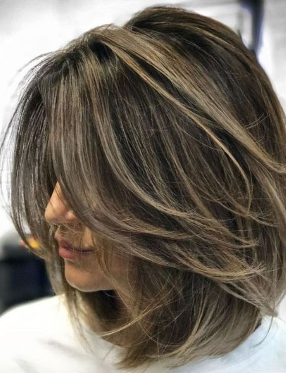 Layered Shoulder Length Haircut