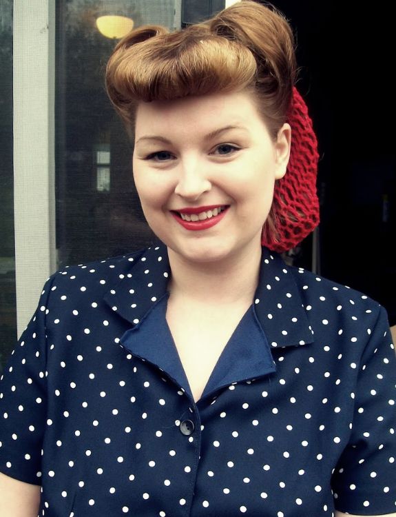 Victory Rolls with Faux Bangs