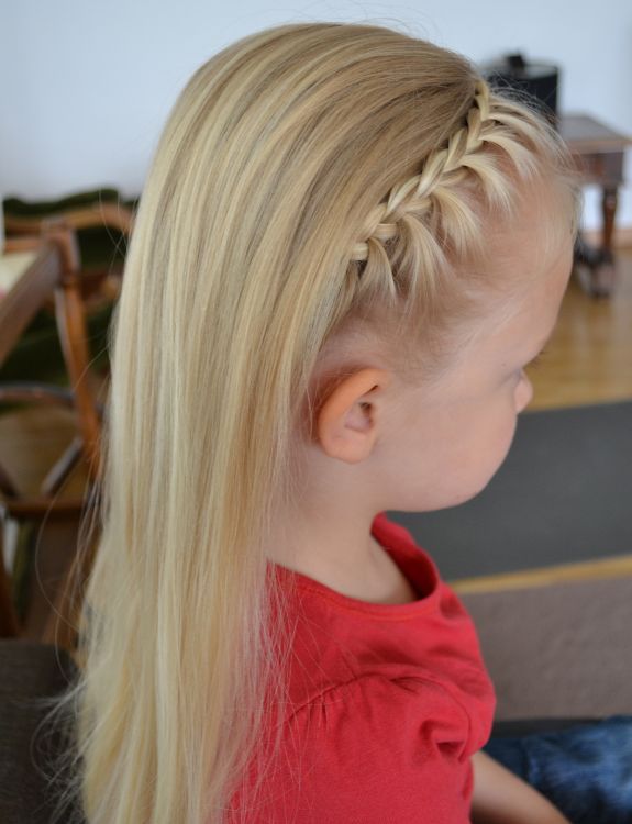 Plaited Headband-kiddies braid hairstyle