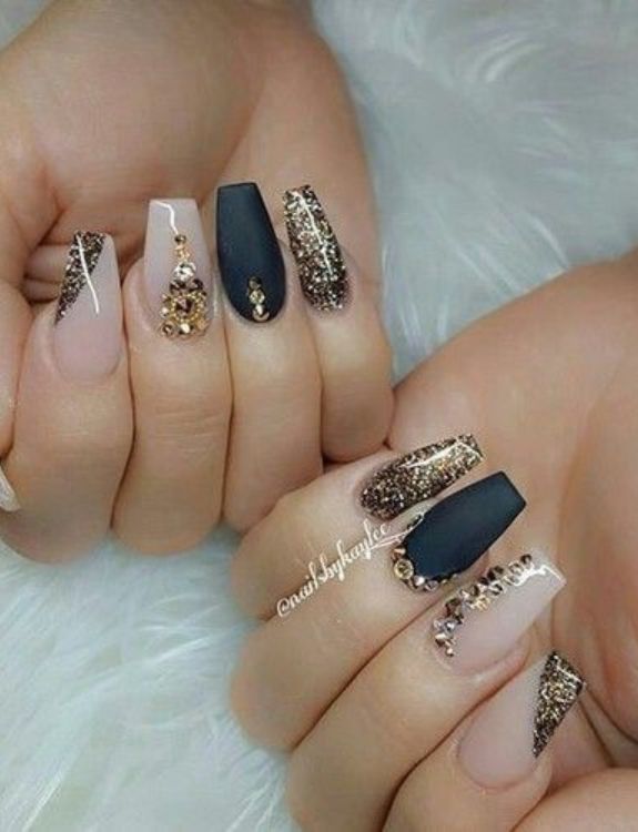 Black Beauty-Clear Nail Designs