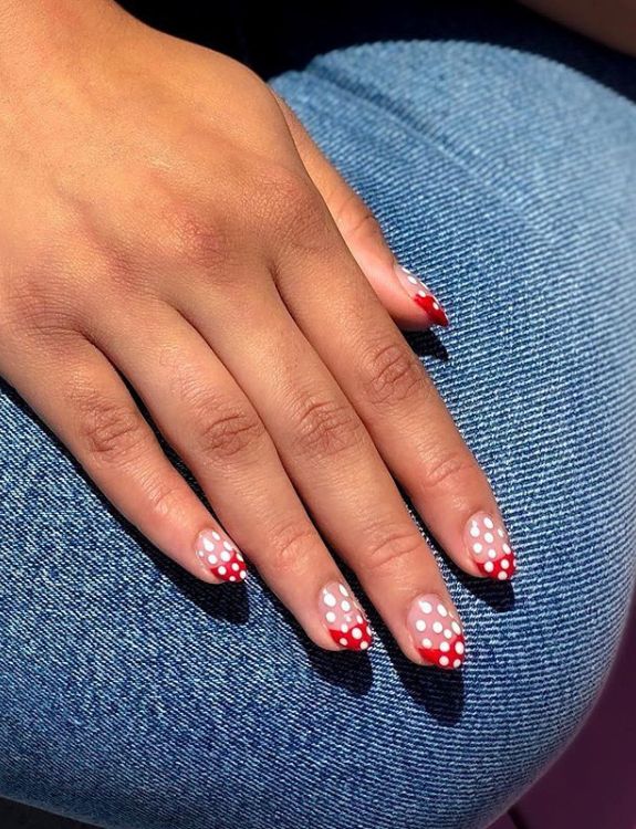 Dot It Up-Clear Nail Designs