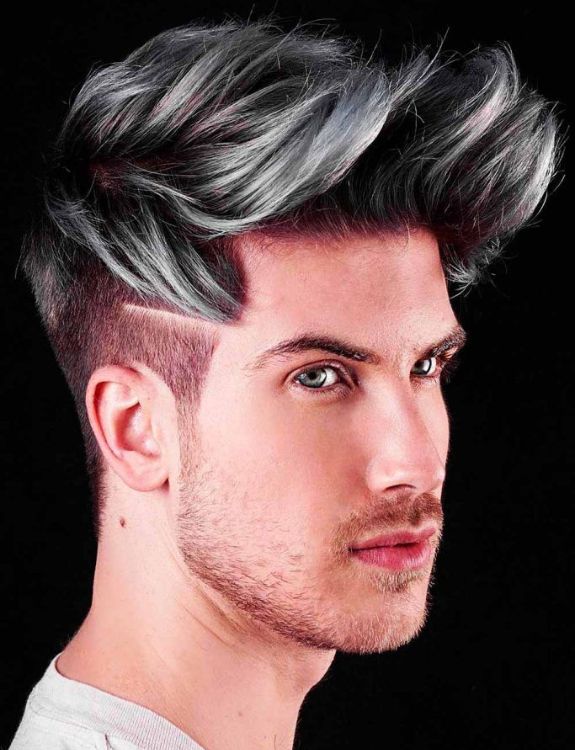 Highlights-Silver Hair Men