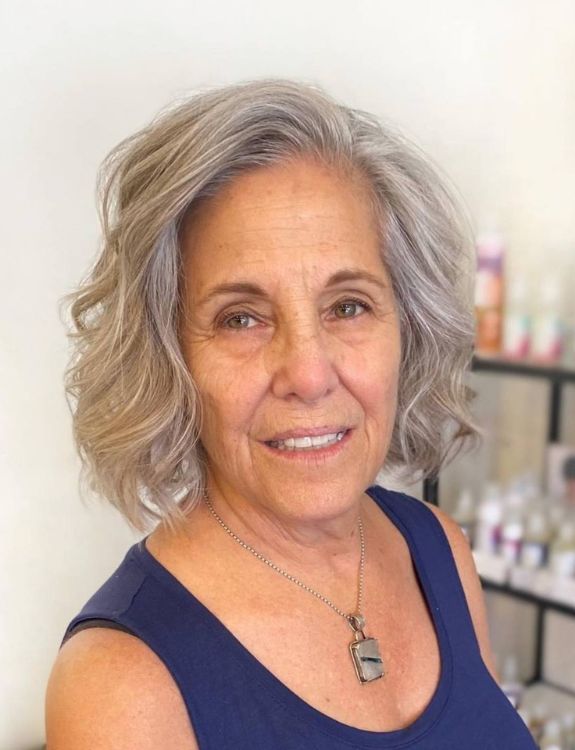 Tousled Waves-Short Haircuts for Women Over 60