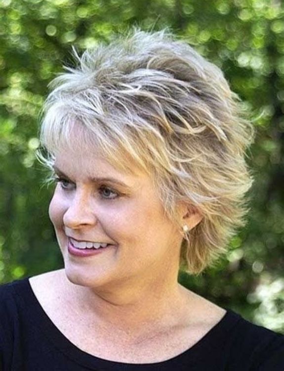 Short Shag-Short Haircuts for Women Over 60