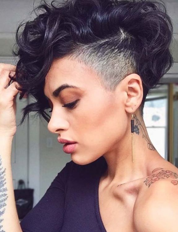 Natural Style with an Undercut-Shaved Hairstyles for Women