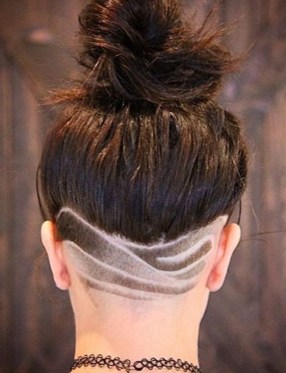 Intricate design-Shaved Hairstyles for Women