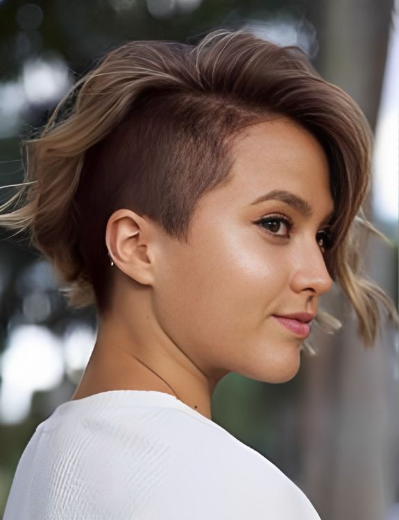 Shaved-Side Asymmetrical Bob