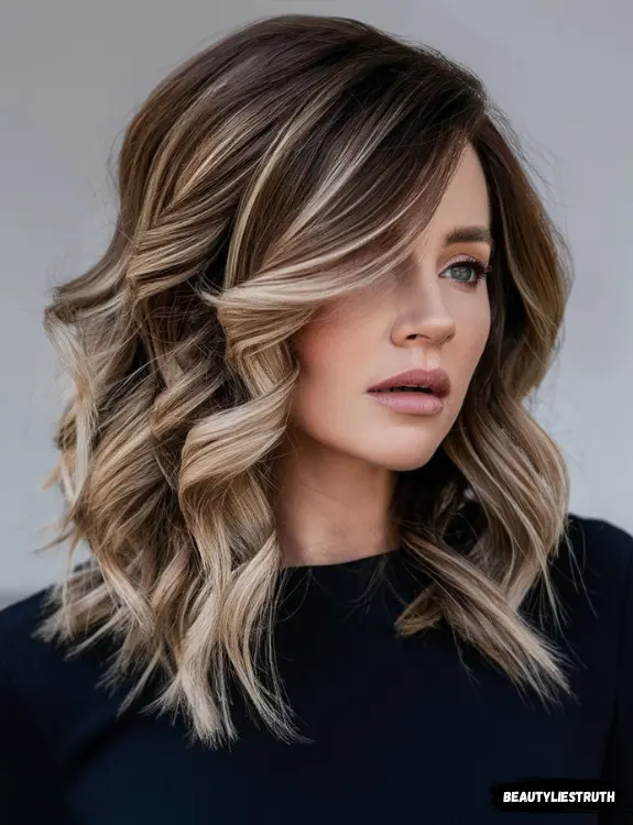 Loose Waves With Side Part