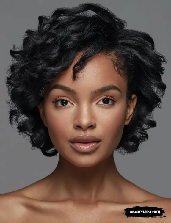 a Black woman with short, sassy curls