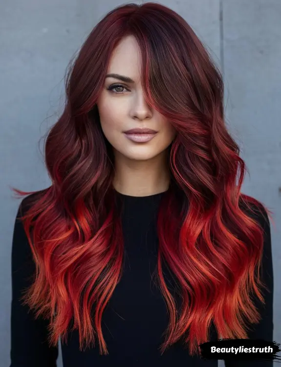 Fiery Red Ombre