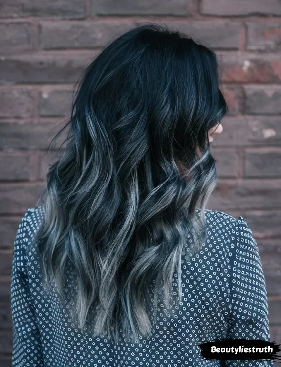 Stormy Charcoal Ombre Hair