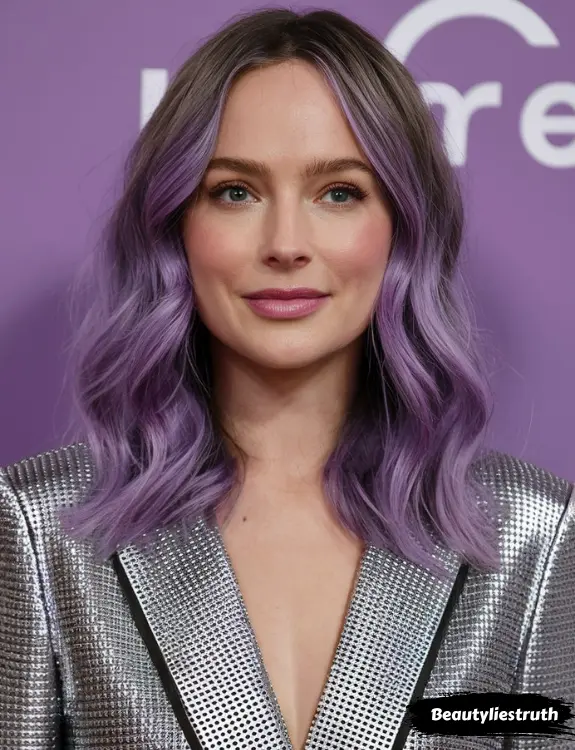 Silvery Lilac Ombre Hair