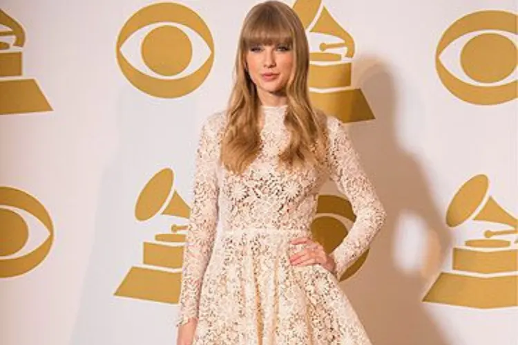 Neutral-colored Vintage Lace Gown