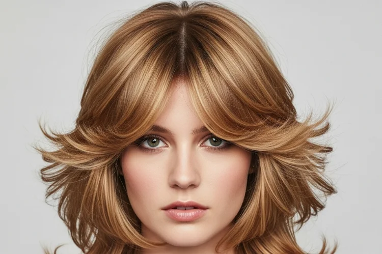 70s-inspired shag with feathering and soft modern updates.