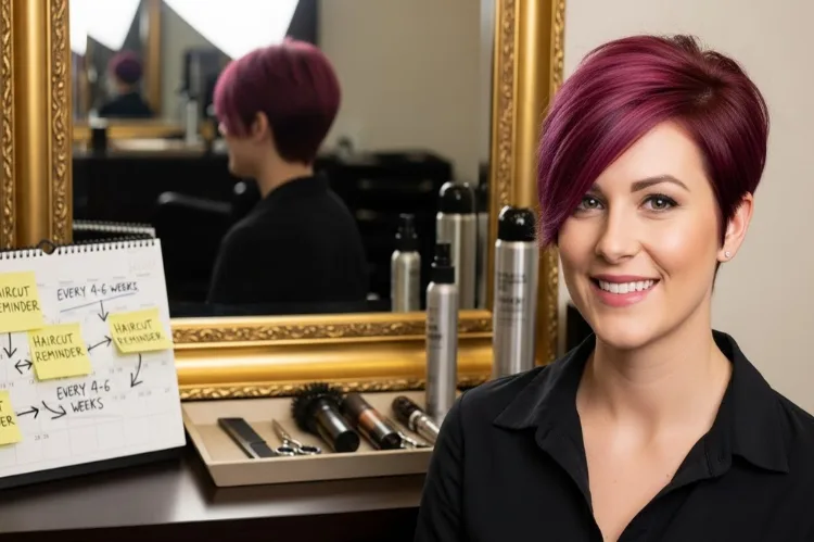 Show a calendar on a stylist’s station with haircut reminders every 4–6 weeks.