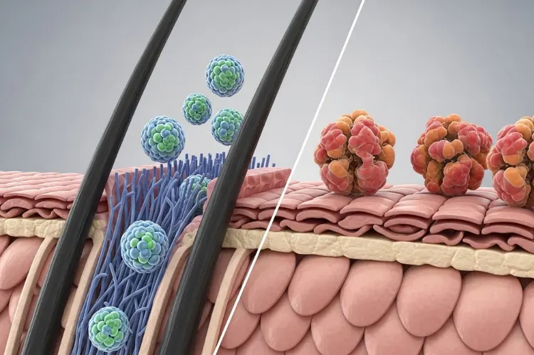 Split scientific of protein molecules, small molecules penetrating hair.