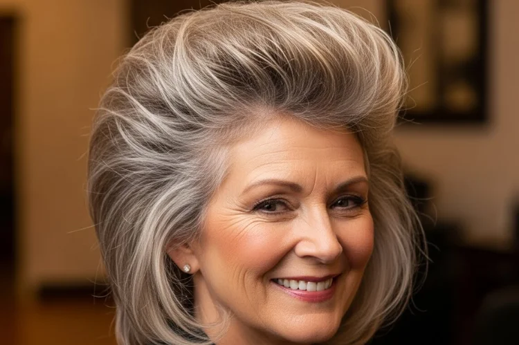 Roots lifted with a lightweight spray, giving height and fullness.