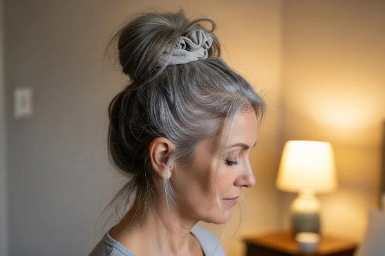 Fine hair protected overnight, smooth and voluminous.