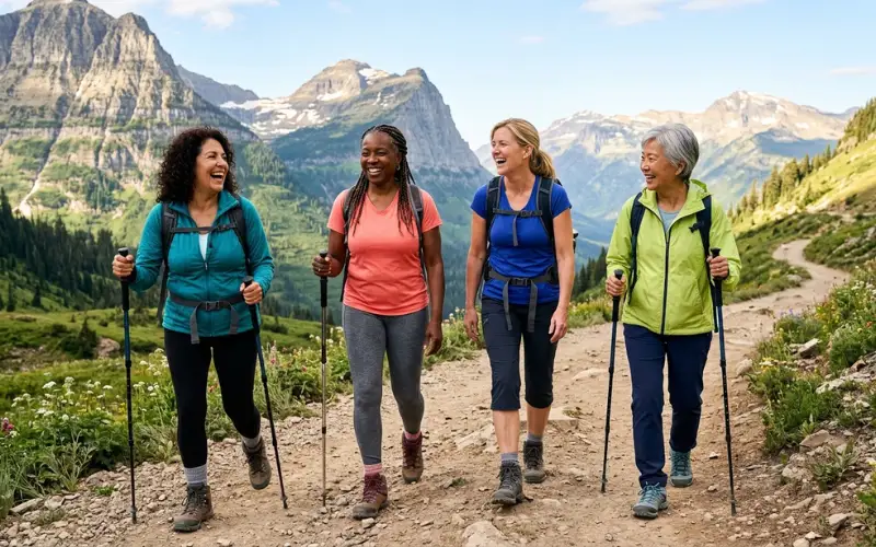 Women celebrating authentic beauty and self acceptance through pro aging.